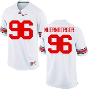 Men's Ohio State Buckeyes #96 Sean Nuernberger White Nike NCAA College Football Jersey New DXI1144PL